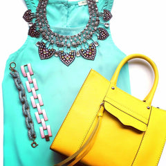 Luxe Greek & Chic Rhinestone Statement Necklace