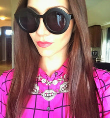 Luxe Lulu Crystal Lips Necklace