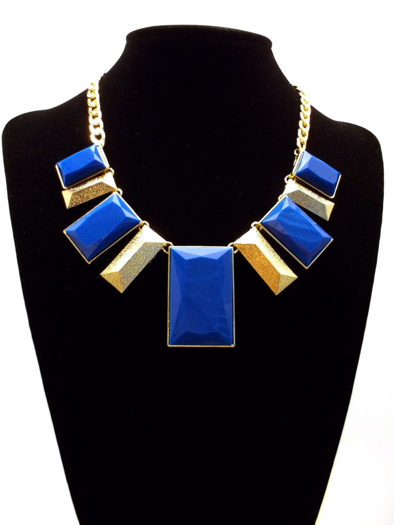Royal Geo Bib Statement Necklace