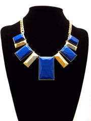 Royal Geo Bib Statement Necklace