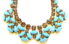 Luxe Mint Stone Statement Necklace