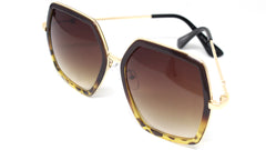 Genevieve Over-sized Sunglasses- Brown/Tortoise Frame