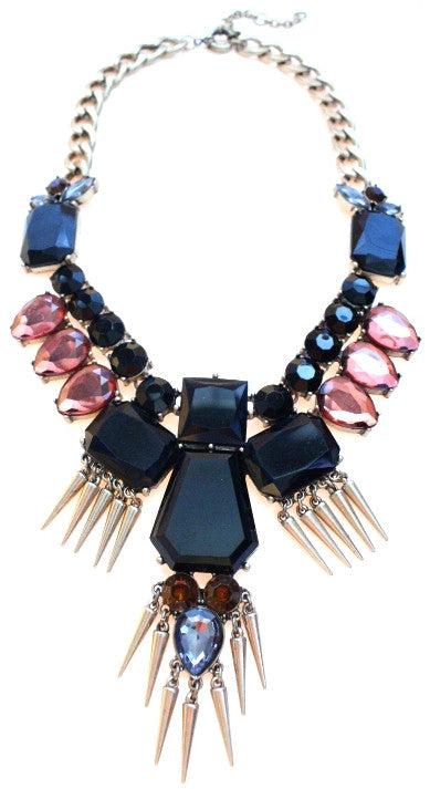Luxe Golden Fringe Statement Necklace