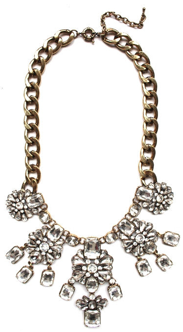 Luxe Frosty Drops Statement Necklace