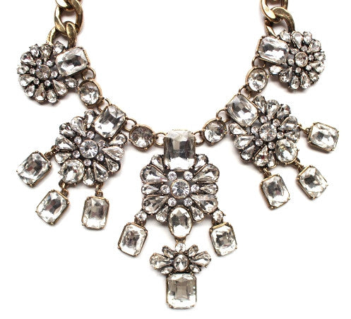Luxe Frosty Drops Statement Necklace