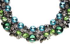 Luxe Shiny Stone Collar Necklace