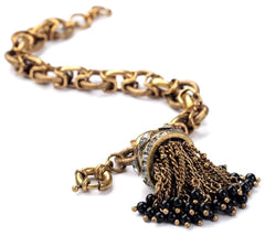 Chunky Tassel Chain Link Bracelet