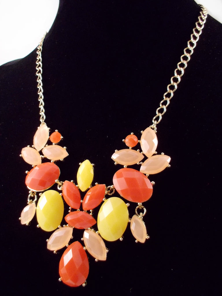 Sunset Jewels Statement Necklace