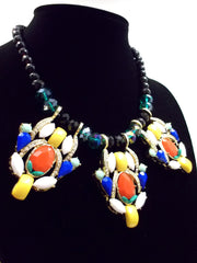 Fiesta Crystal Beaded Statement Necklace