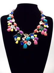 Candy Color Mix Statement Necklace