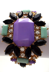 Acrylic Crystal Jeweled Bracelet