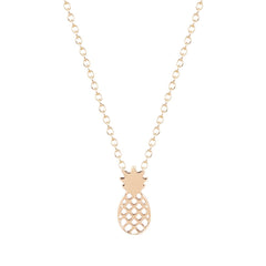 Pineapple Pendant Dainty Necklace- Gold