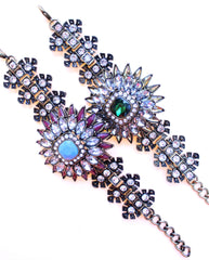 Luxe Crystal Flower Bracelet- 2 Color Options