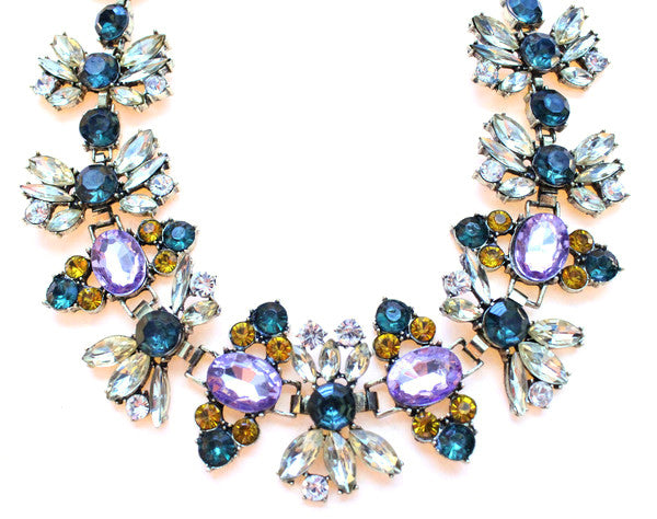 Luxe Vintage Inspired Crystal Statement Necklace