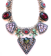 Luxe Crystal Mix Stone Statement Necklace