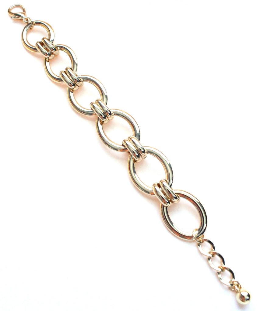Chain Linked Gold Plated Bracelet