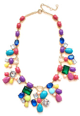 Candy Color Mix Statement Necklace