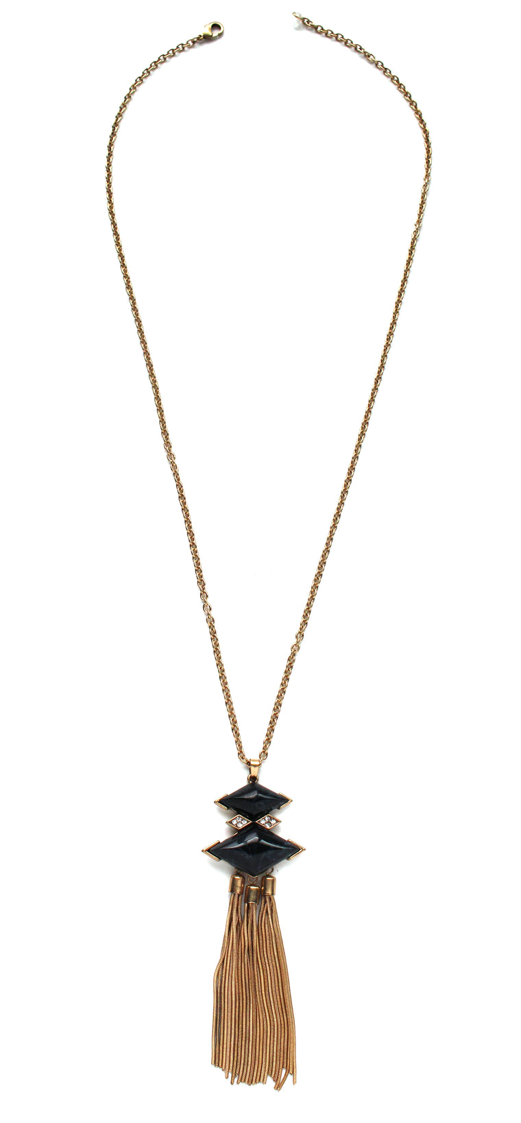 Stella Marble Tassel Necklace