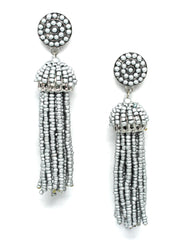 Daniella Tassel Earrings- Silver