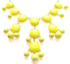 Bubble Statement Necklace- Yellow