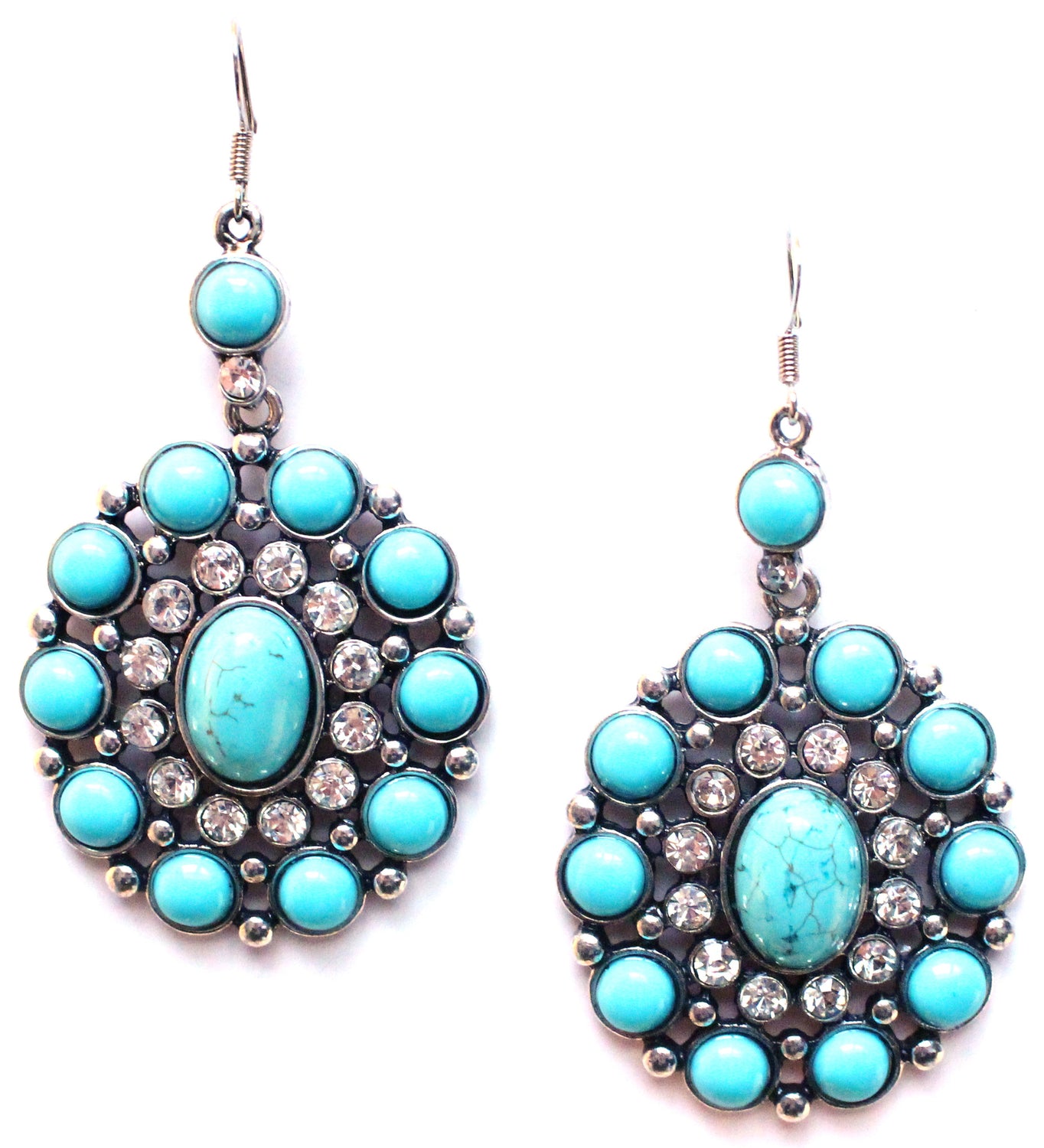 Southern Sparkle Turquoise Earrings