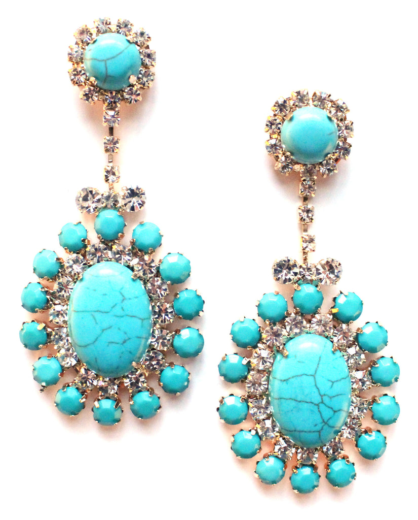 Southern Glam Turquoise Earrings