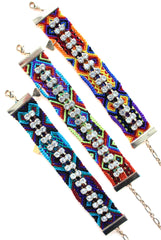 Folkloric Crafted Sparkle Bracelet- 3 Color Options