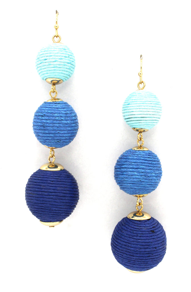 Avery Drop Earrings- Shades Of Blue