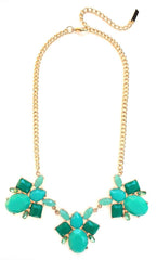 Bumble Bee Statement Necklace- Green