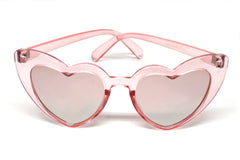 Heart Eye Sunglasses- Pink