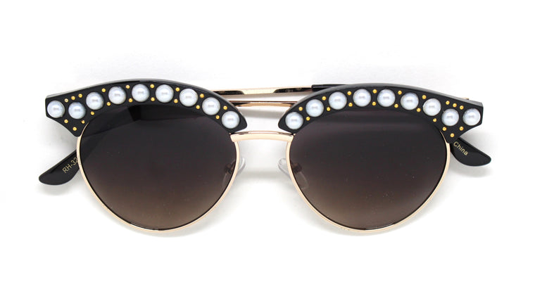 Janie Pearl Embellished Sunglasses