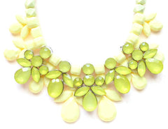 Yellow Bouquet Statement Necklace