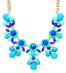 Jeweled Floral Necklace