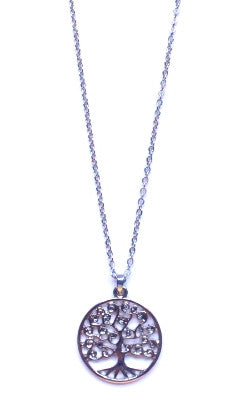 Tree of Life Pendant Necklace- Silver
