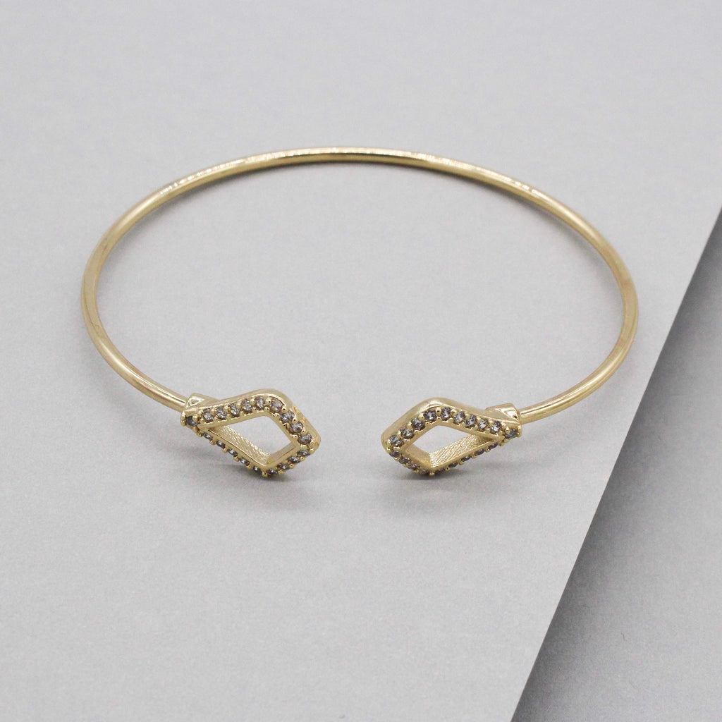 Destiny Shimmer Cuff Bracelet- Gold