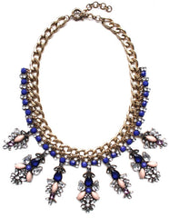 Luxe Royal Drops Bib Statement Necklace