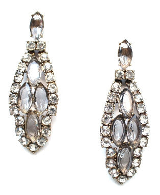 Luxe Crystal Clear Icicle Earrings