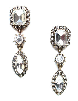 Luxe Crystal Bauble Drop Earrings