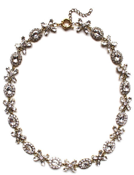 Crystal Floral Garland Necklace