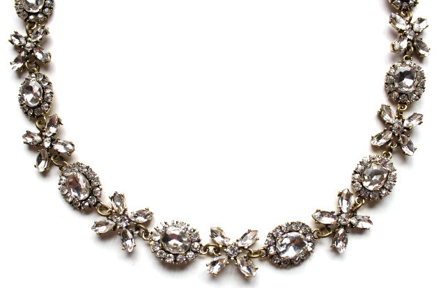 Crystal Floral Garland Necklace