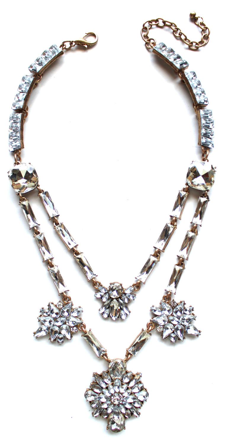 Luxe Double Layer of Sparkle Necklace