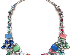 'Spring It On' Colorful Rhinestone Necklace