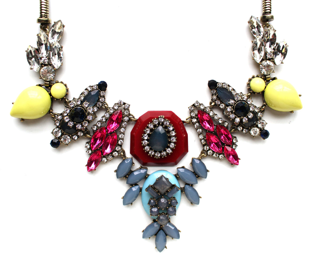 Luxe Mixed Stone & Colorful Sparkle Necklace