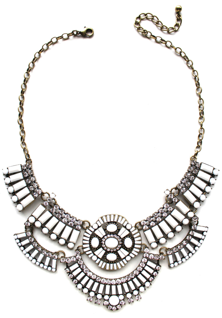 Boho Stone Tiles & Shine Necklace