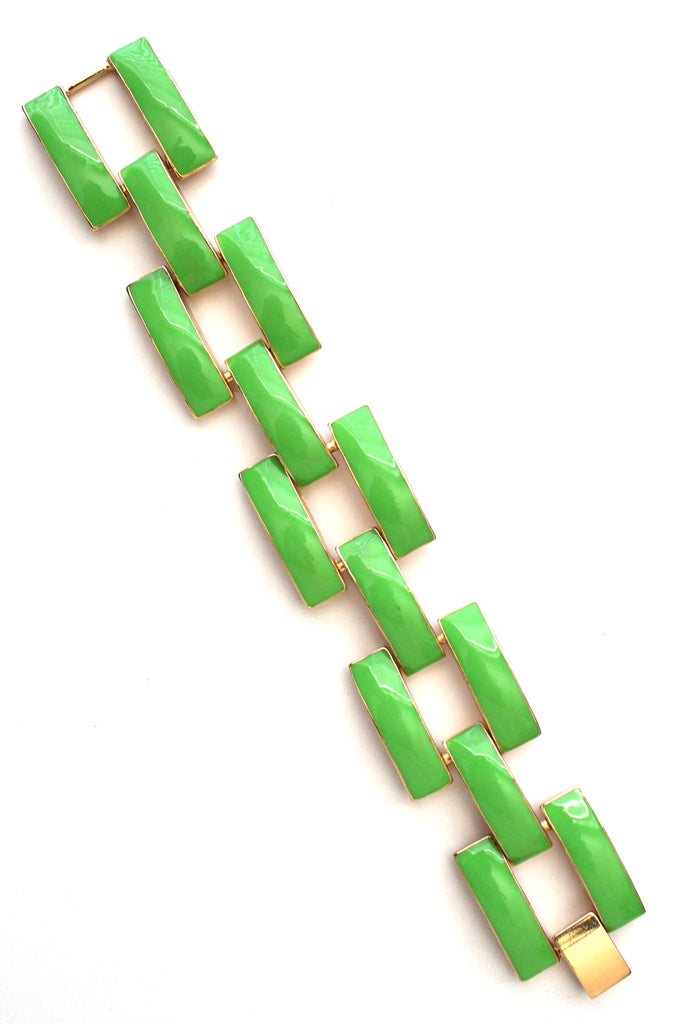 Square Enamel Link Bracelets- 10 Color Options