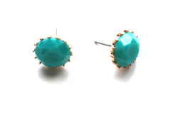 Classic Stone Necklace & Earring Set- Turquoise
