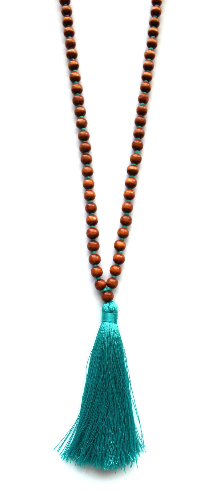 Beaded Tassel Long Necklace