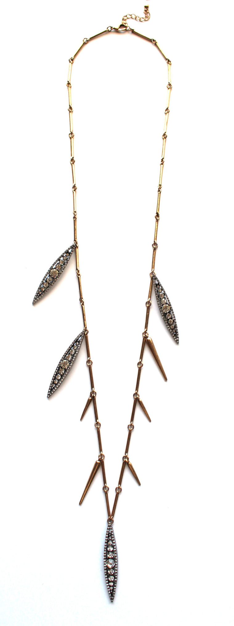 Spike & Stone Stopper Long Necklace