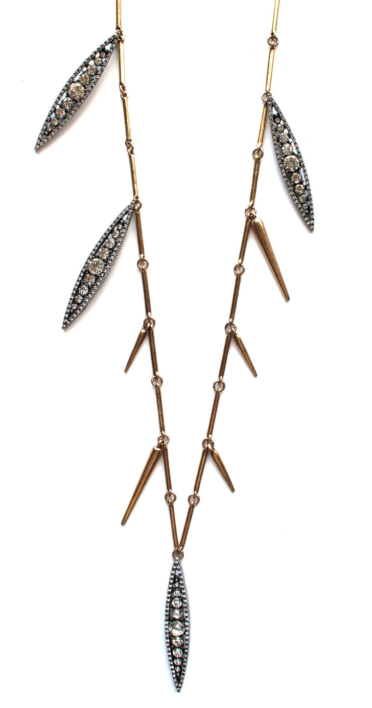 Spike & Stone Stopper Long Necklace