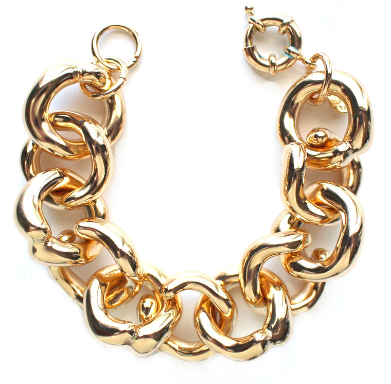 Chunky Gold Chain Link Bracelet